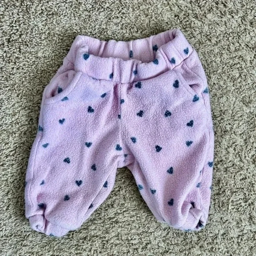 Cat &‎ Jack I Baby Girls Pink Fleece Heart Sweatshirt Pants Set I 12 Months
